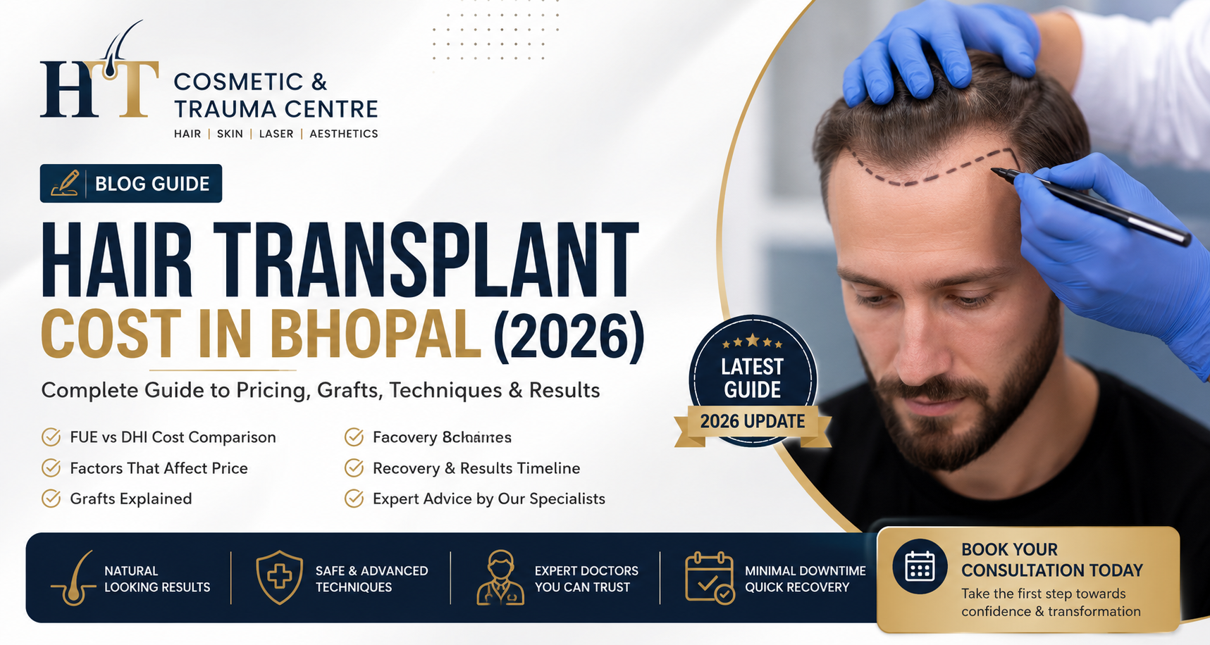 Hair Transplant Cost in Bhopal (2026): Complete Guide to Pricing, Grafts & Results