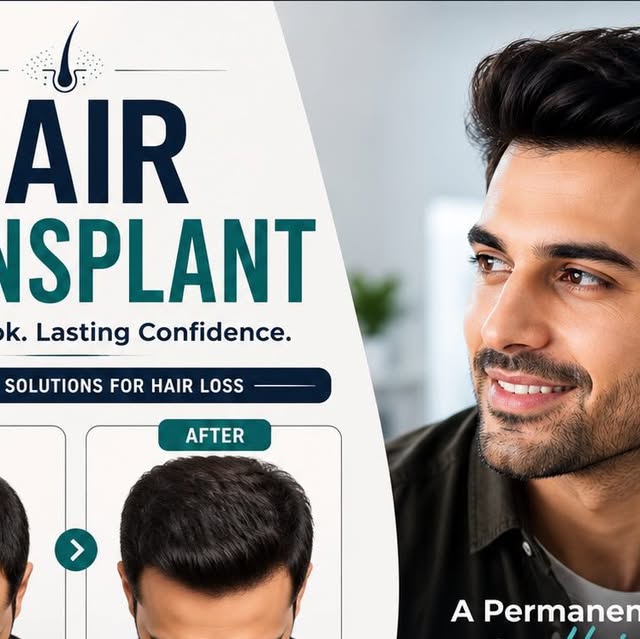 Hair transplant — a permanent look, lasting confidence.